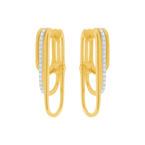 14K GOLD DIAMOND ALIX EARRINGS