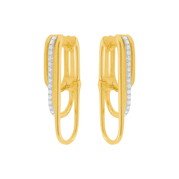 14K GOLD DIAMOND ALIX EARRINGS