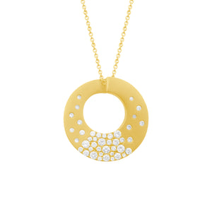 14K GOLD DIAMOND CARRIE CONFETTI NECKLACE