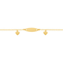 14K GOLD LEAH ENGRAVABLE HEART BABY BRACELET