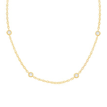 14K GOLD 1.00 CT DIAMONDS BY THE YARD NECKLACE