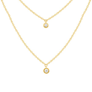 14K GOLD DIAMOND KENDALL NECKLACE