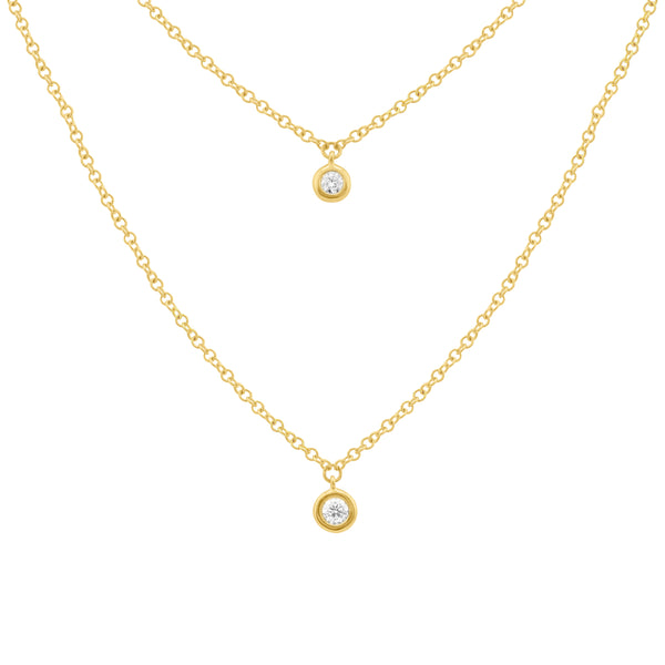 14K GOLD DIAMOND KENDALL NECKLACE