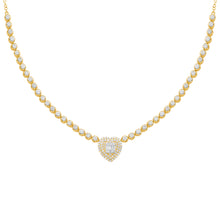 14K GOLD DIAMOND SIERRA HEART NECKLACE