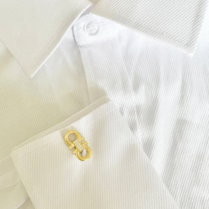 14K GOLD DIAMOND CONNOR CUFFLINKS