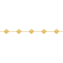 14K GOLD SMALL CARLIE CLOVER BRACELET