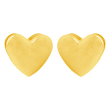 14K GOLD HALLE HEART EARRINGS