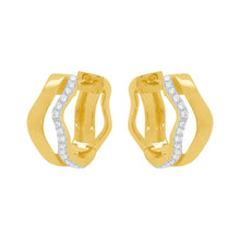 14K GOLD DIAMOND KELLY HUGGIES