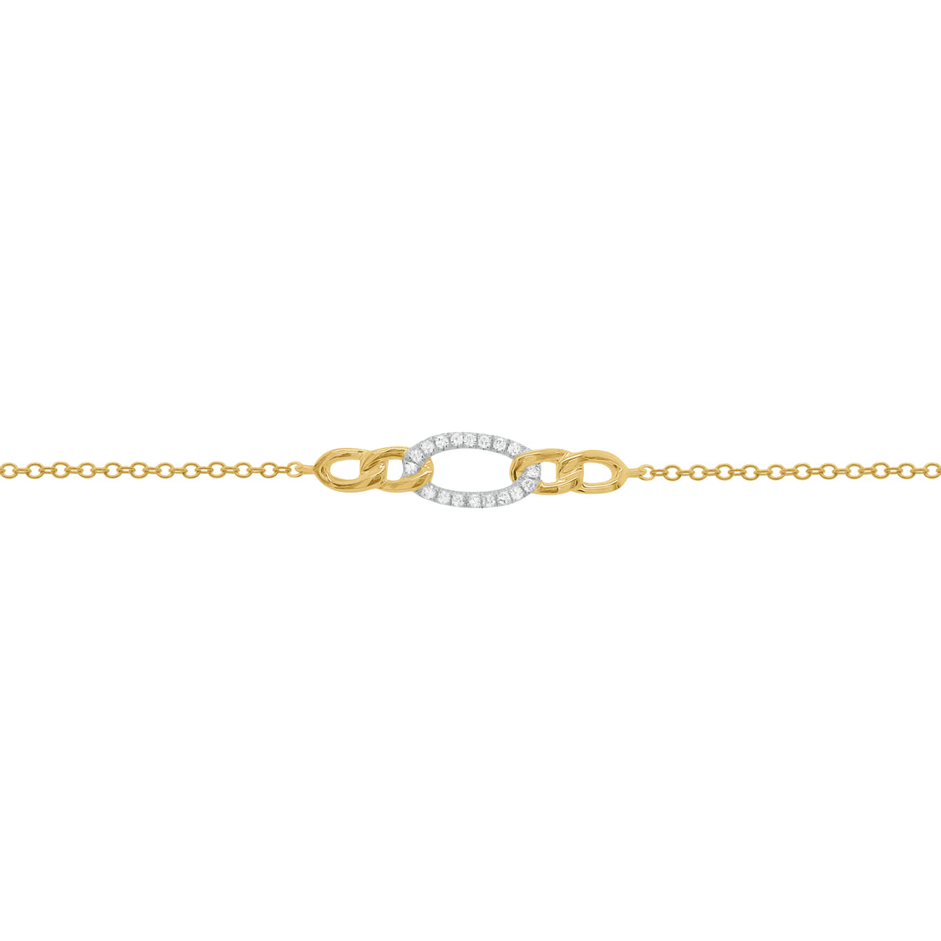 14K GOLD DIAMOND JANICE BRACELET