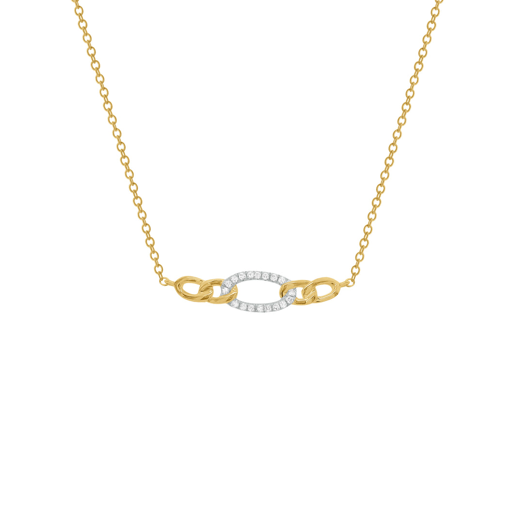 14K GOLD DIAMOND JANICE NECKLACE