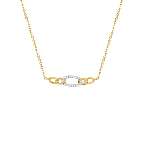 14K GOLD DIAMOND JANICE NECKLACE