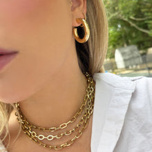 14K GOLD STASSI HOOPS