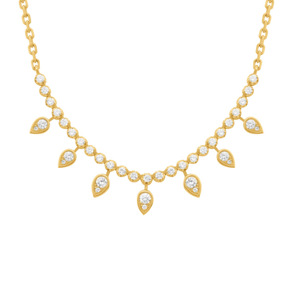 14K GOLD DIAMOND JOSIE NECKLACE