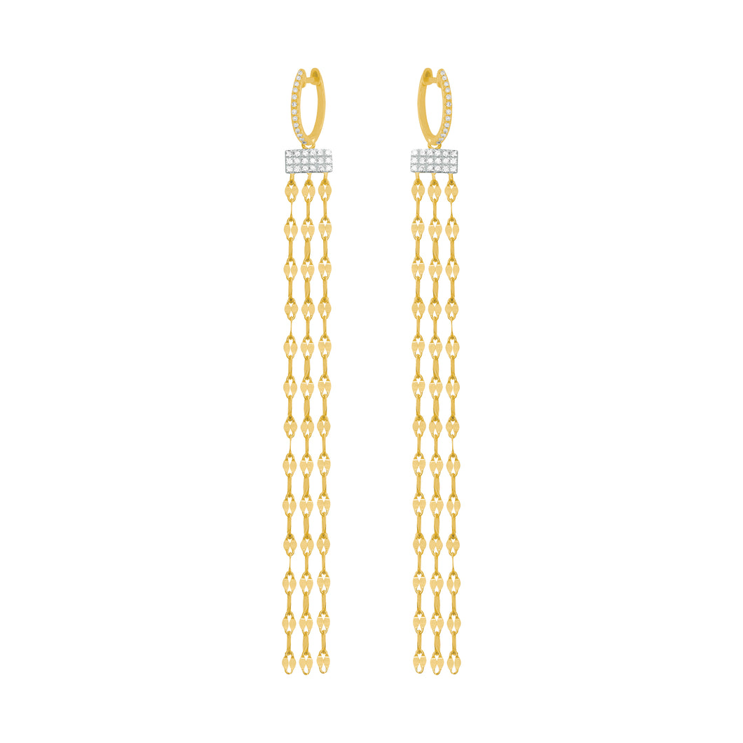 14K GOLD DIAMOND CANDACE EARRINGS