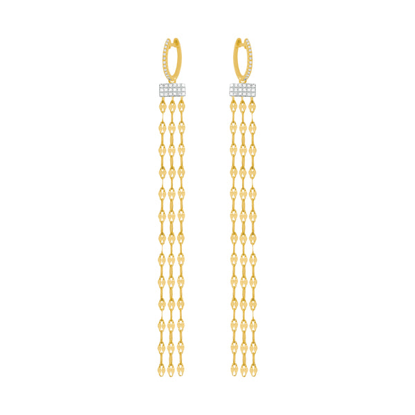 14K GOLD DIAMOND CANDACE EARRINGS