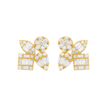 14K GOLD DIAMOND TALIA STUDS