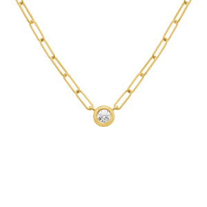 14K GOLD DIAMOND DALIA NECKLACE