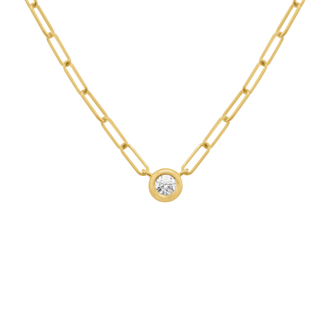 14K GOLD DIAMOND DALIA NECKLACE