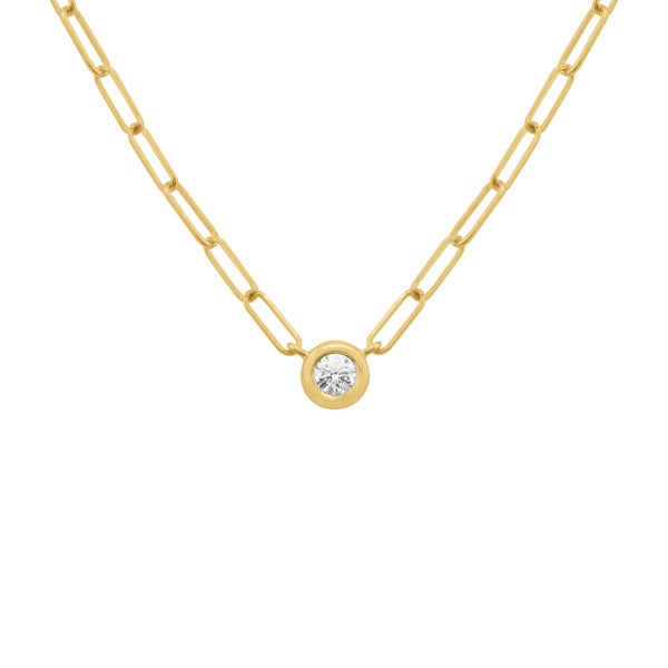 14K GOLD DIAMOND DALIA NECKLACE