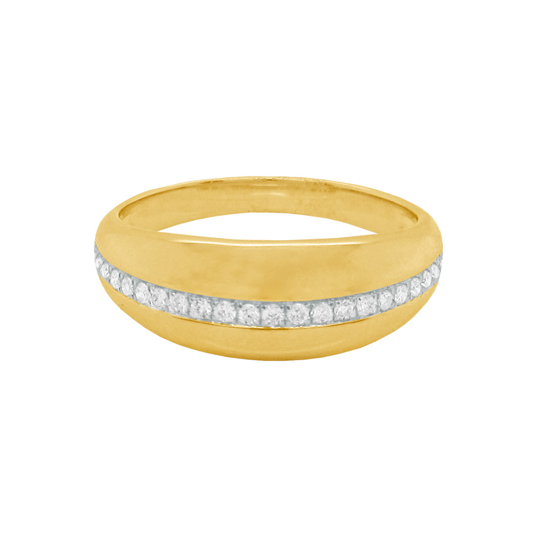 14K GOLD DIAMOND MALLORY RING