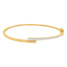 14K GOLD DIAMOND DONNA BANGLE