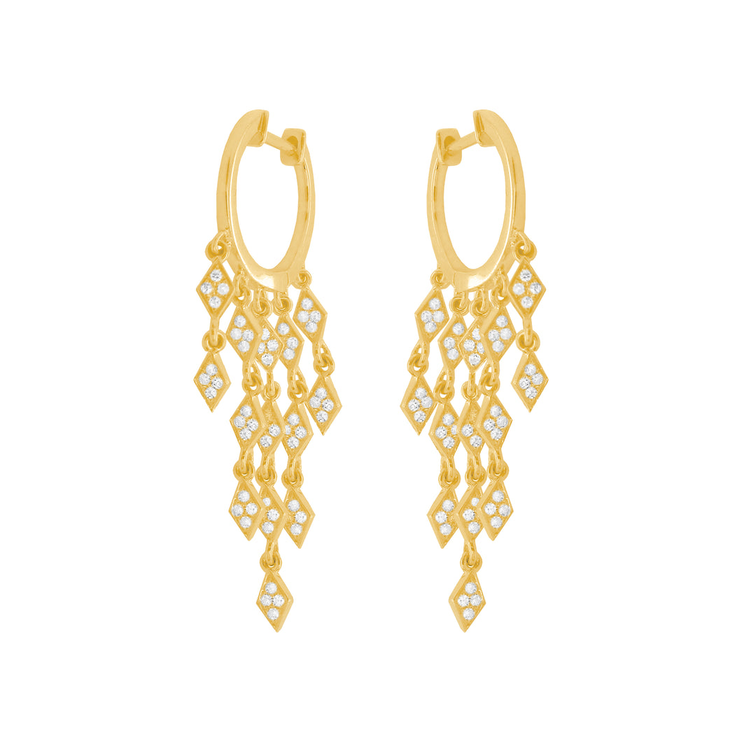 14K GOLD DIAMOND EDEN EARRINGS