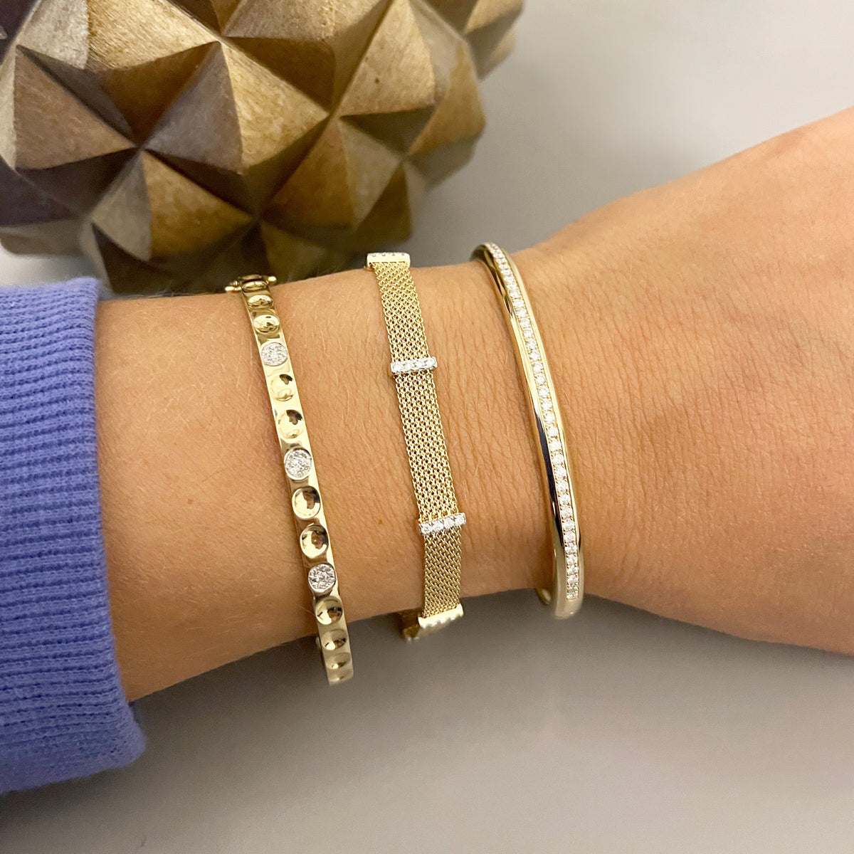 14K GOLD DIAMOND MONICA BRACELET – Jen K Online