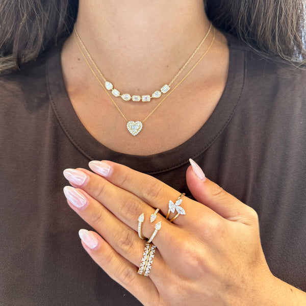 14K GOLD DIAMOND LAURA NECKLACE