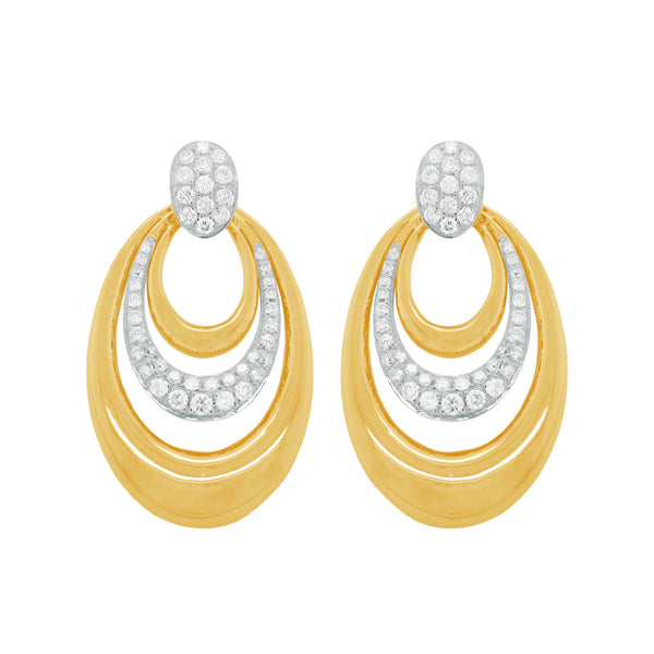 14K GOLD DIAMOND MIRANDA EARRINGS