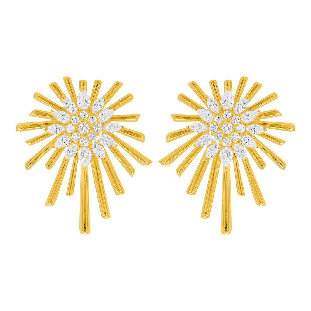 14K GOLD DIAMOND KARINA EARRINGS