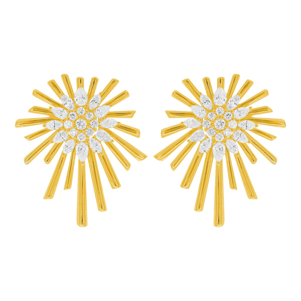 14K GOLD DIAMOND KARINA EARRINGS