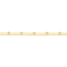 14K GOLD DIAMOND HARMONY CLOVER BRACELET