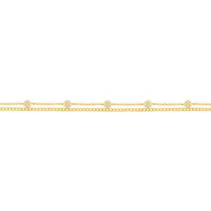 14K GOLD DIAMOND HARMONY CIRCLE BRACELET