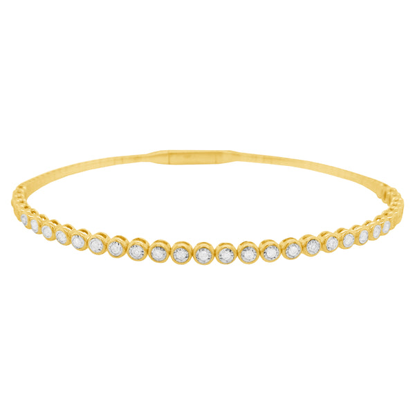 14K GOLD DIAMOND BLAYNE FLEX BANGLE