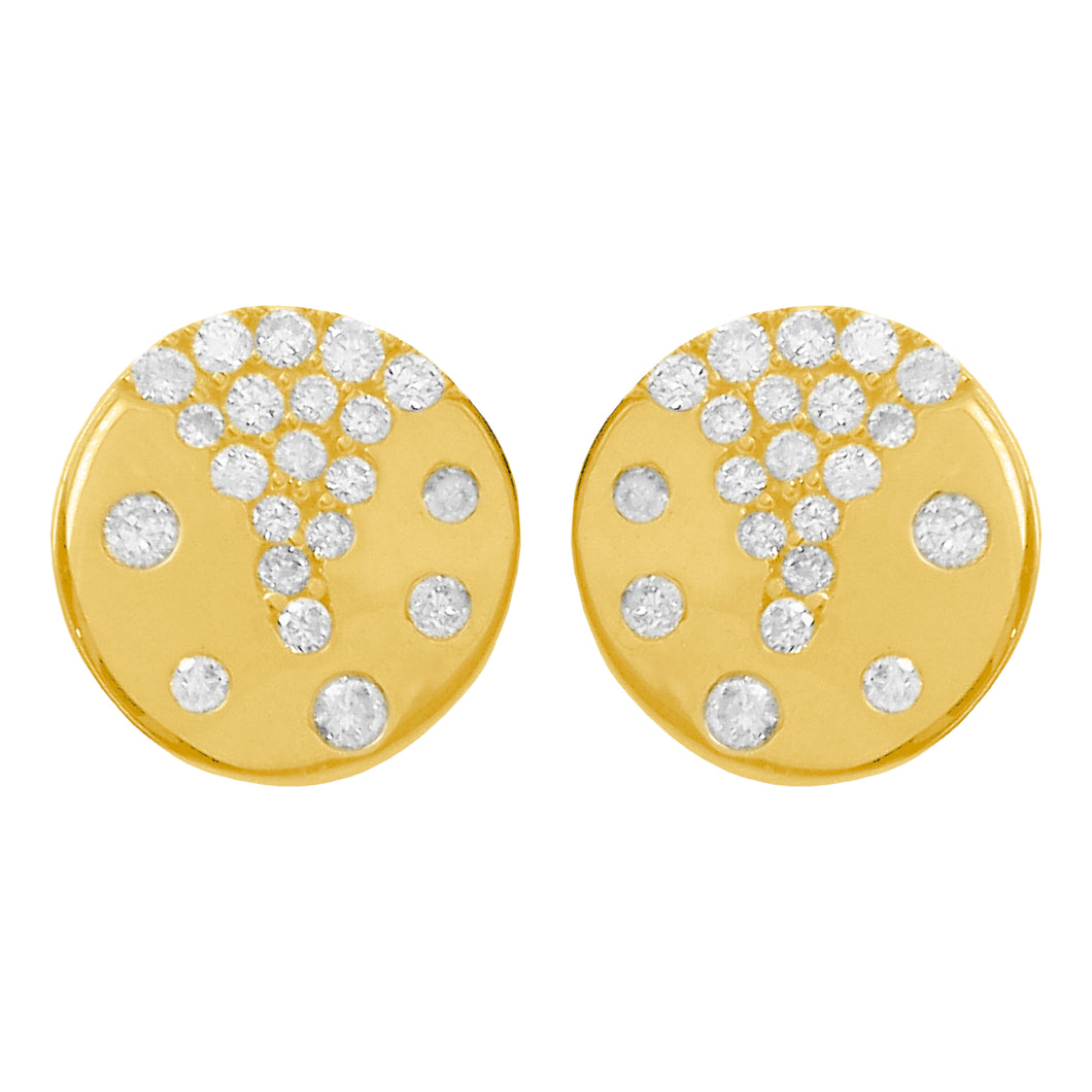 14K GOLD DIAMOND CHELCEY CONFETTI STUDS