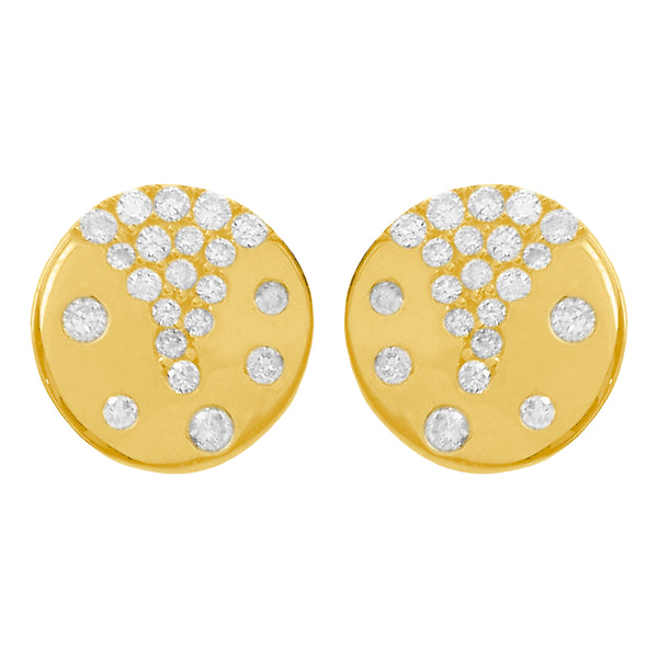 14K GOLD DIAMOND CHELCEY CONFETTI STUDS