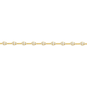 14K GOLD DIAMOND ROBIN BRACELET