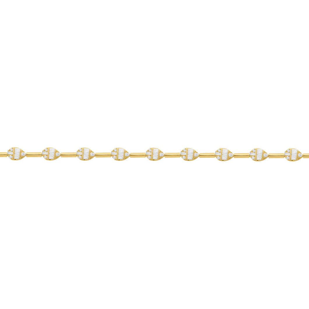 14K GOLD DIAMOND ROBIN BRACELET