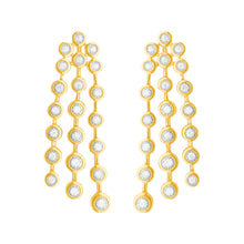 14K GOLD DIAMOND BETTY BEZEL EARRINGS