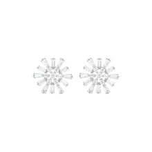 14K GOLD DIAMOND SMALL DEBRA FLOWER STUDS