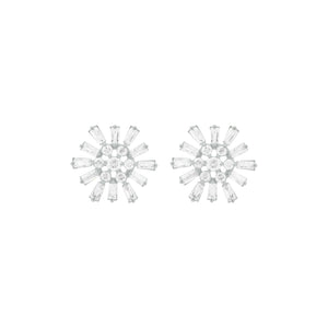 14K GOLD DIAMOND SMALL DEBRA FLOWER STUDS