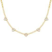 14K GOLD DIAMOND CARISSA HEART NECKLACE