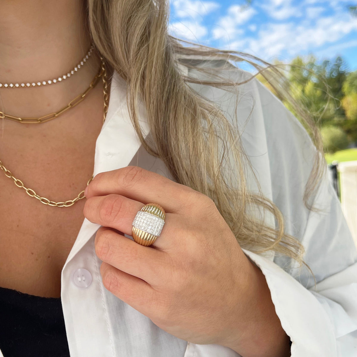 14K GOLD DIAMOND JENNIFER RING – Jen K Online