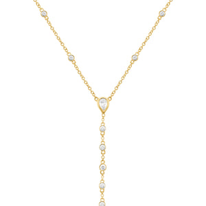 14K GOLD DIAMOND SABRINA LARIAT