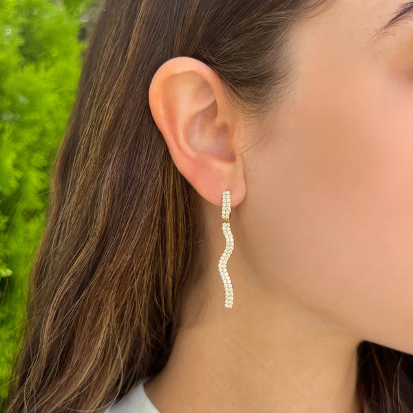 14K GOLD DIAMOND ARIA EARRINGS