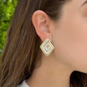 14K GOLD DIAMOND KERI EARRINGS