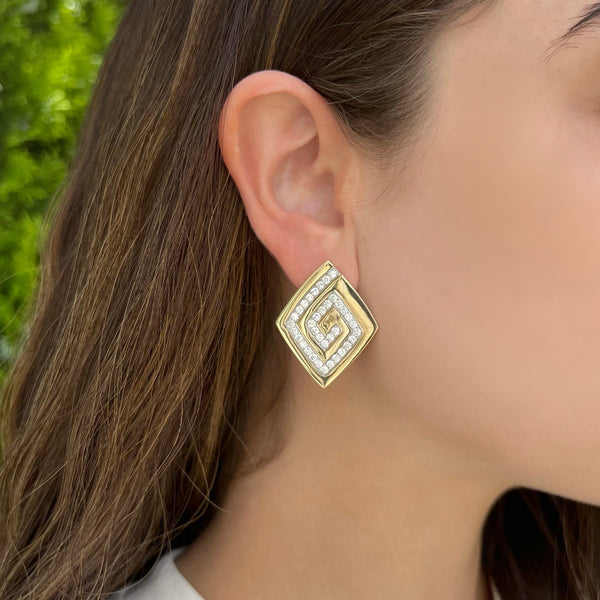 14K GOLD DIAMOND KERI EARRINGS