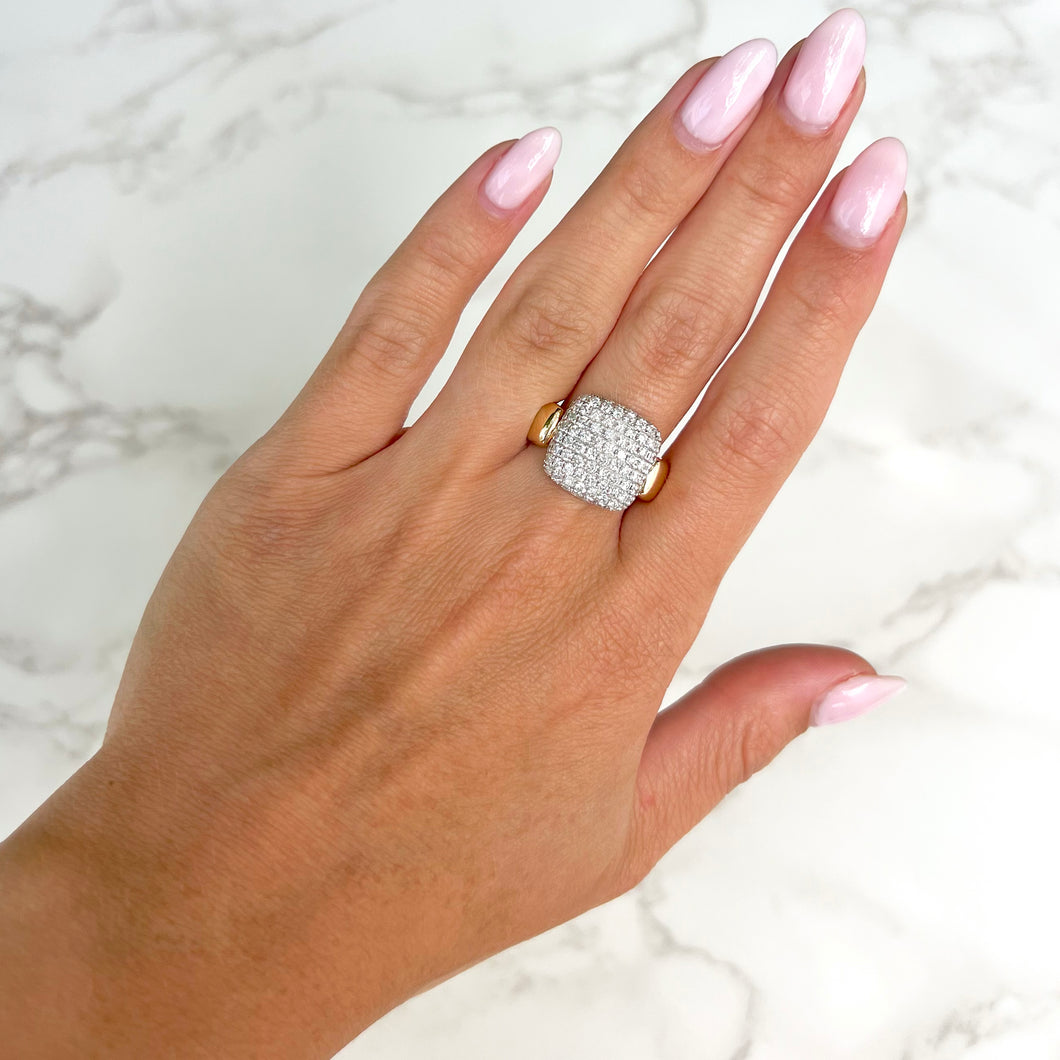 14K GOLD DIAMOND JOYCE RING