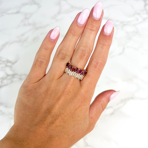 14K GOLD RUBY ALAIA RING