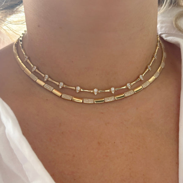 14K GOLD DIAMOND SKYE NECKLACE